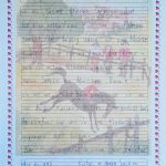 Handgeschriebener Bericht über Museumsbesuch der Klasse