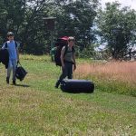 Abreise mit viel Gepäck