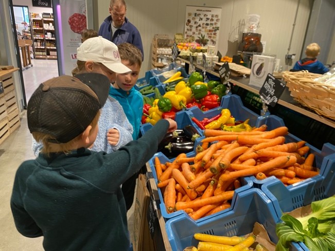 Erkundung im Laden